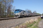 Amtrak 115 with train 07T heads West at MP 116